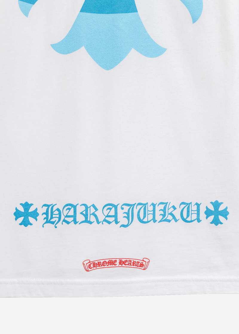 chrome hearts Harajuku Exclusive T shirt - White Blue LS