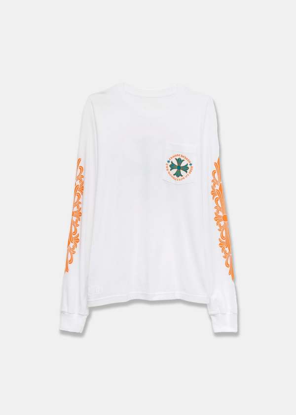 Chrome Hearts Miami Aqua Orange Basel Longsleeve - White | Garmentory