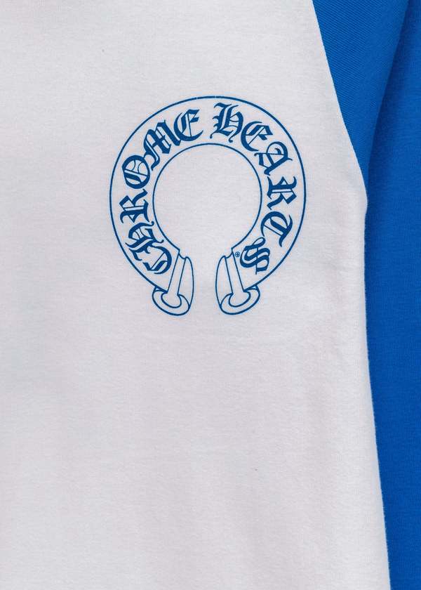 Chrome Hearts Baseball Longsleeve - Blue/White | Garmentory