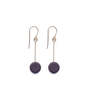 I. Ronni Kappos Circle Earrings - Mauve - Thumbnail 2