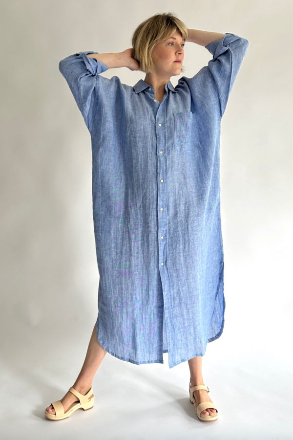 MAMÈNE Florence Shirt Dress - Chambray