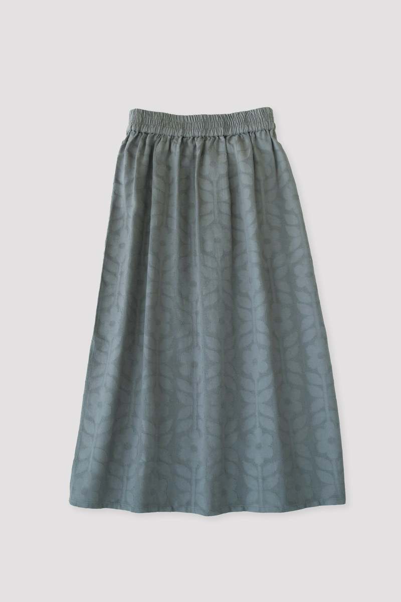Micaela Greg Floral Jacquard Skirt Micaela Greg Floral Jacquard Skirt
