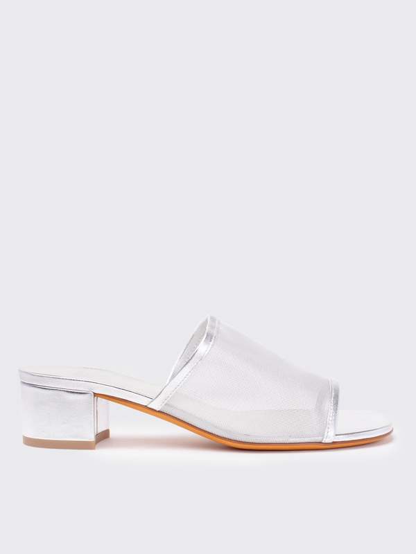 Maryam Nassir Zadeh Sophie Slide - Steel Maryam Nassir Zadeh Sophie Slide - Steel