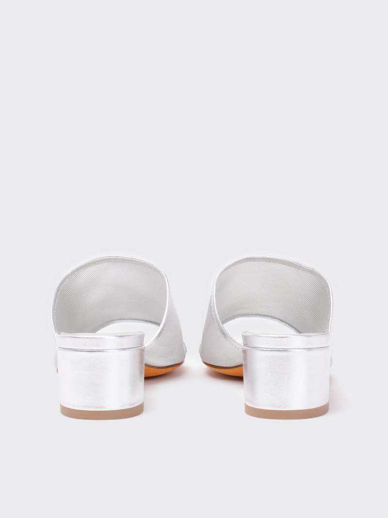 Maryam Nassir Zadeh Sophie Slide - Steel