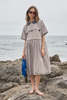 KkCo Pumice Dress - Striped Stone - Thumbnail 1