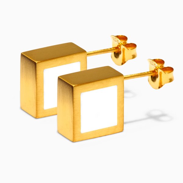 MING YU WANG Phi Earrings - Gold