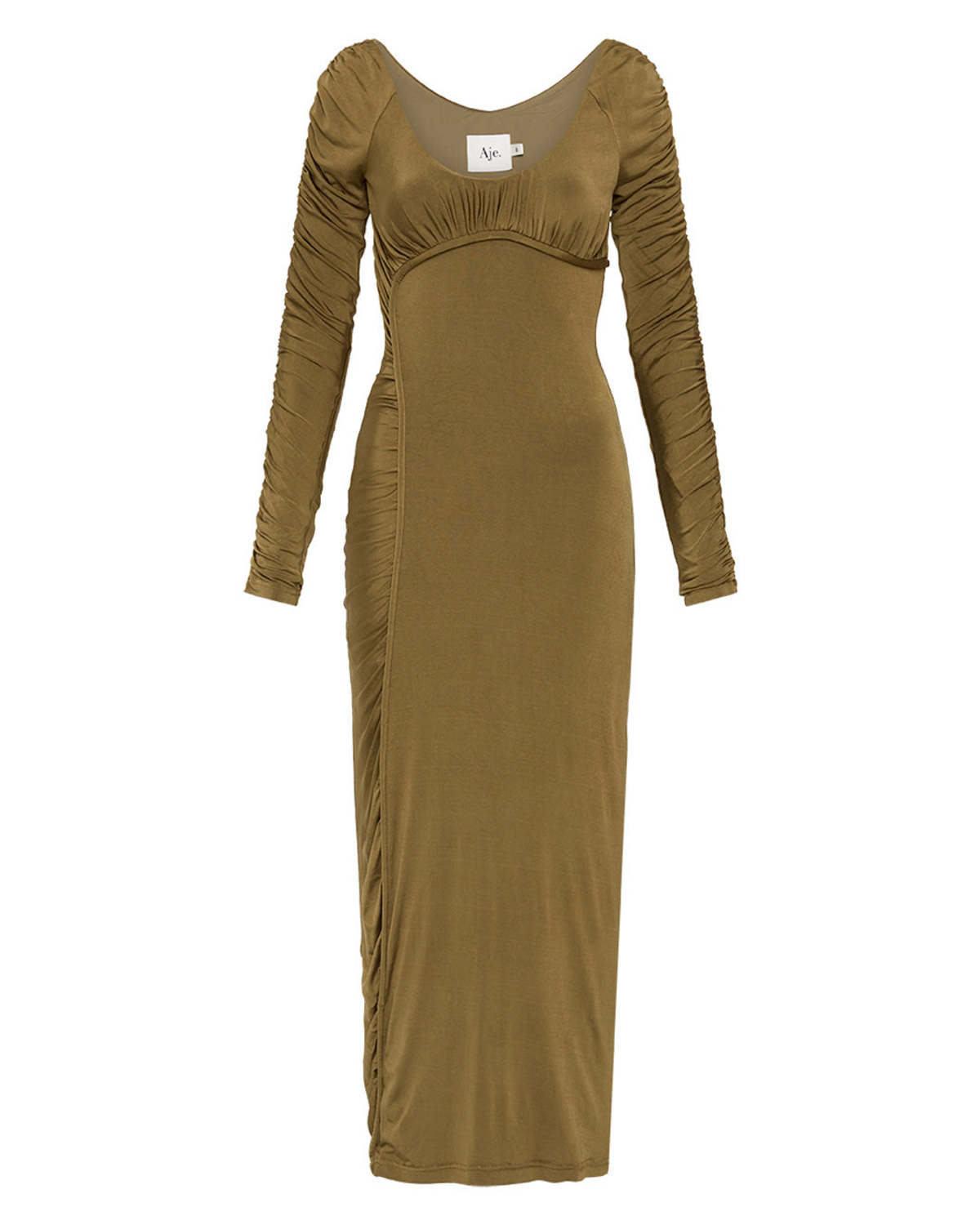 slim fit dress slacks Axle Utility Midi Dress | Palm Green main image 0