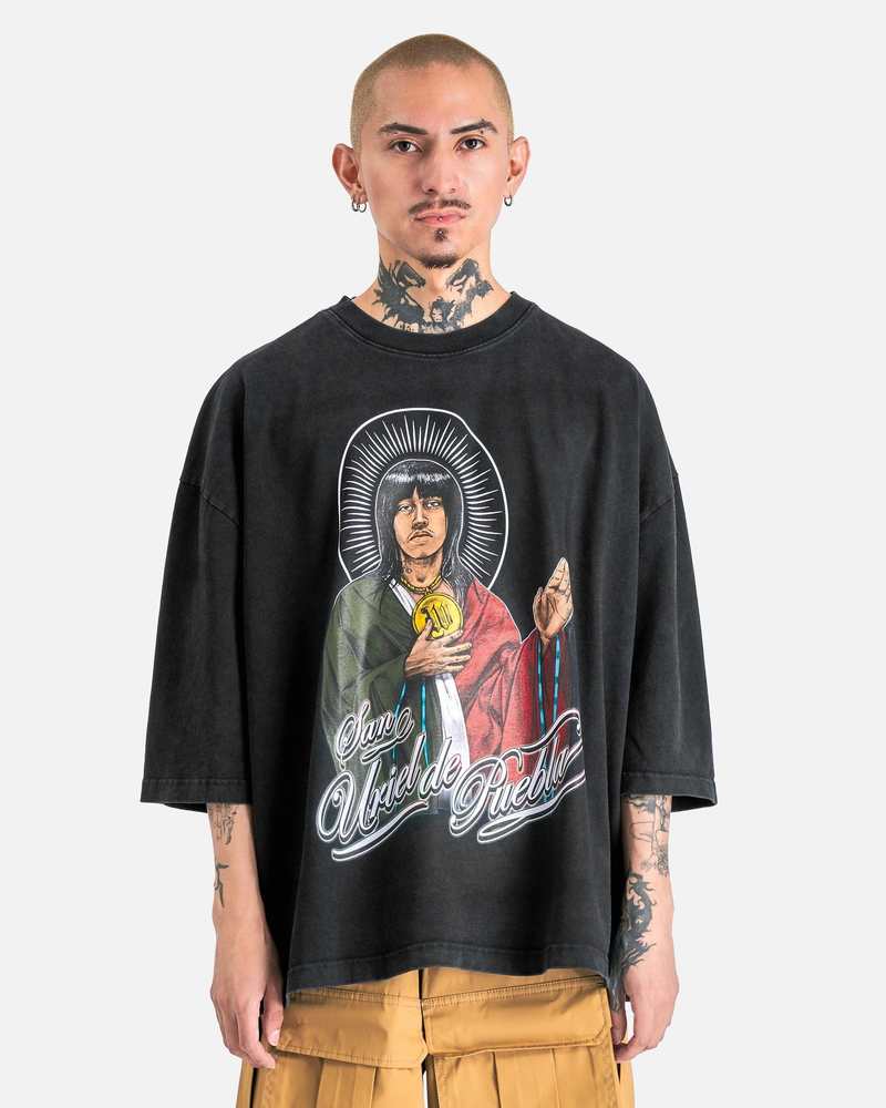 willy chavarria BUFFALO TEE SS Buffalo T-Shirt in Solid Black