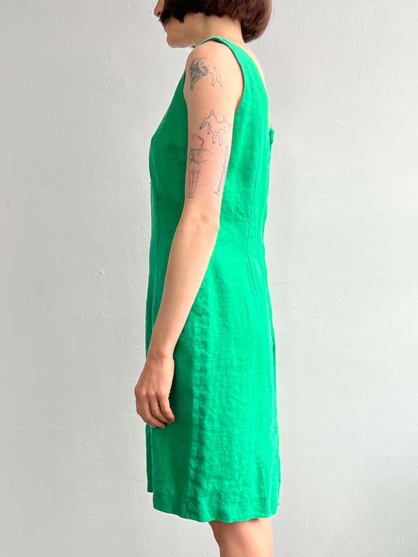 green clothing GREENCLOTHING×DEELUXE 美品 Long Sleeve Ruched Dress Green - Luxe Mini Dresses and Luxe
