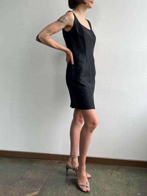 hugo buscati silk dress Vintage Hugo Buscati Silk Minidress