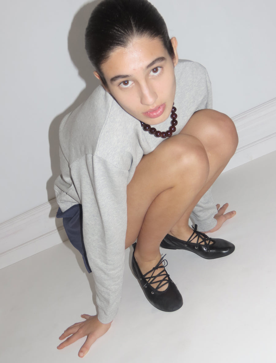 Pina-leather-ballerina---Black