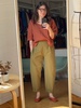 Amanda Moss Priscilla Cropped Barrel Pants - Moss - Thumbnail 4