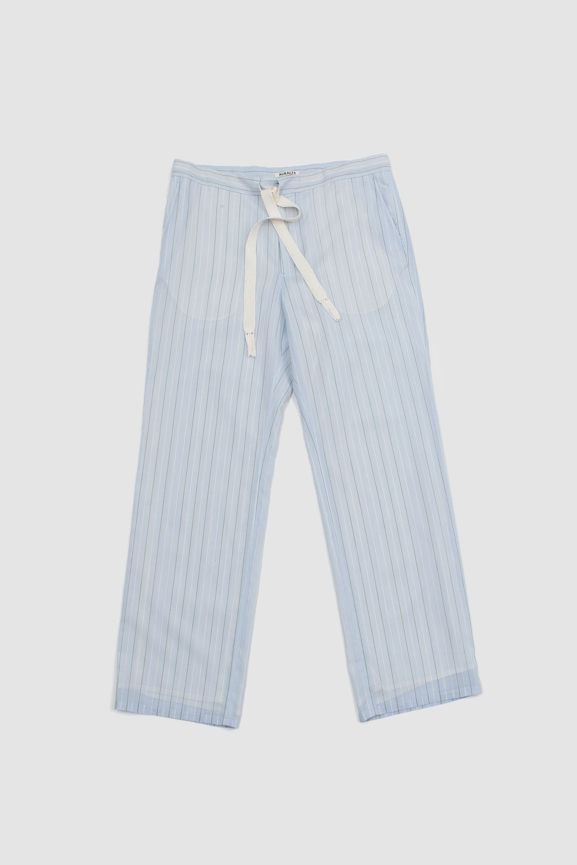 パンツ AURALEE Finx Polyester Stripe Pants Blue 02181136_63f039946bd7b.jpg