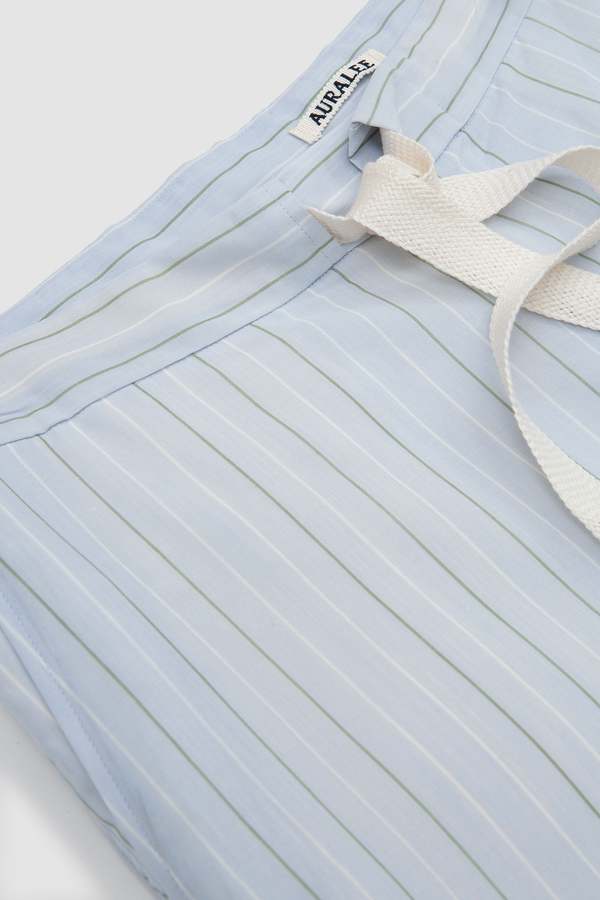 パンツ AURALEE Finx Polyester Stripe Pants Blue AURALEE / オーラリー | FINX POLYESTER STRIPE PANTS