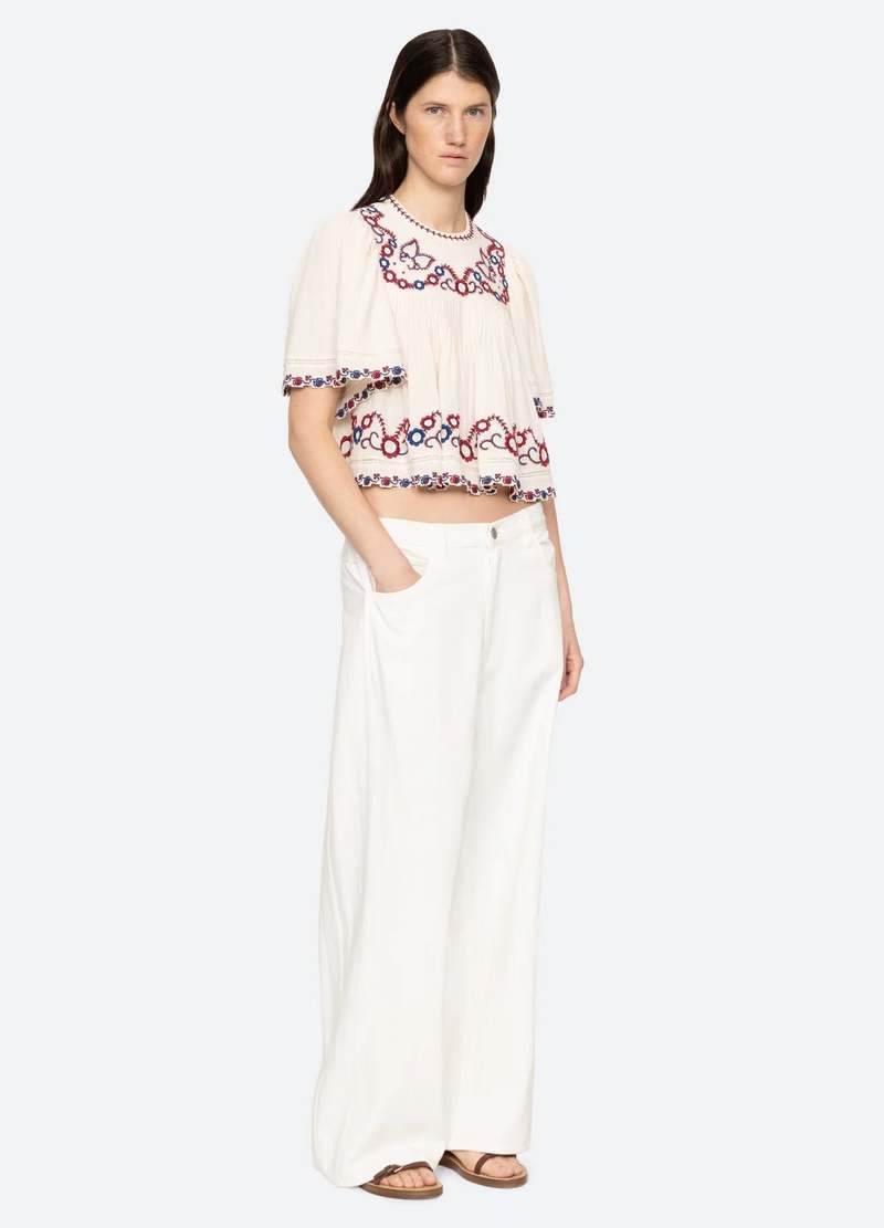 Sea NY Elena Denim Baggy Pant | Garmentory