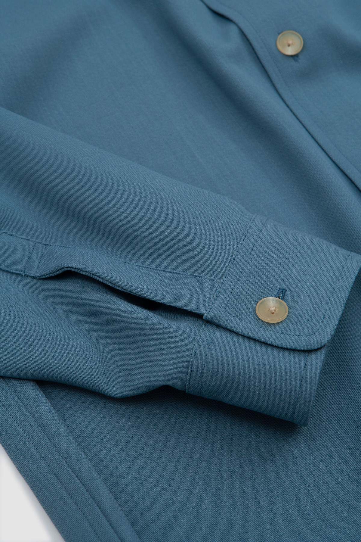 Auralee Dobby Shirt - Blue Gray | Garmentory