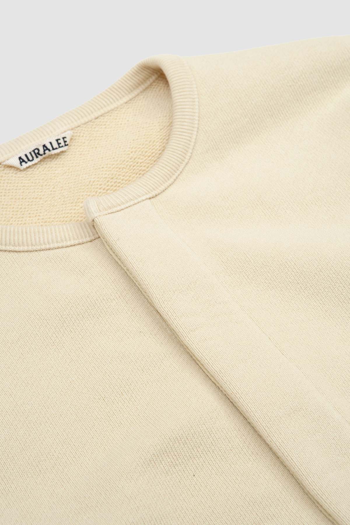 Auralee Heavy BD Sweat Cardigan - Light Yellow | Garmentory