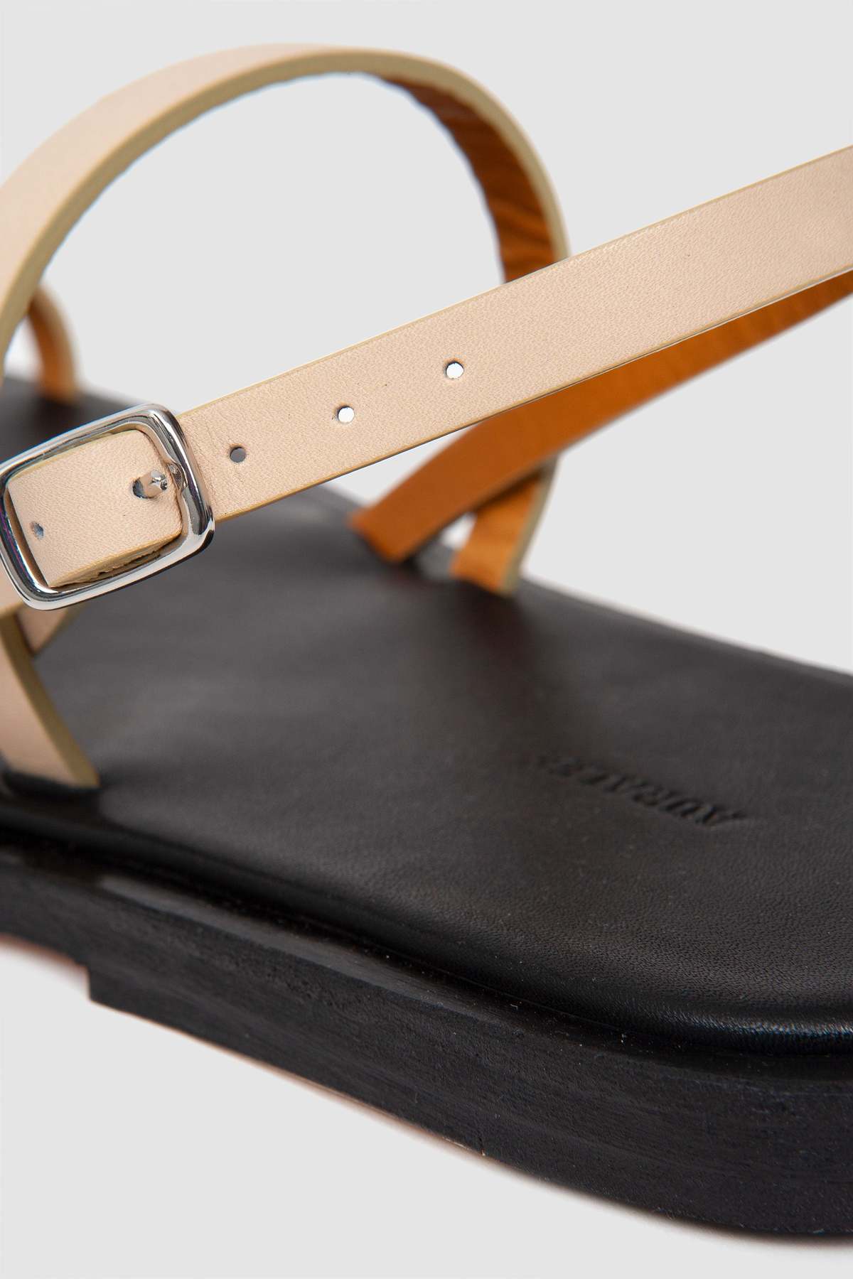 kids Auralee Leather Sandals - Beige | Garmentory