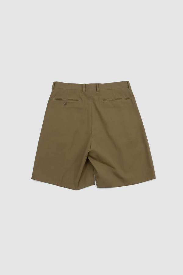 Auralee Wool/Gabardine Shorts - Khaki | Garmentory