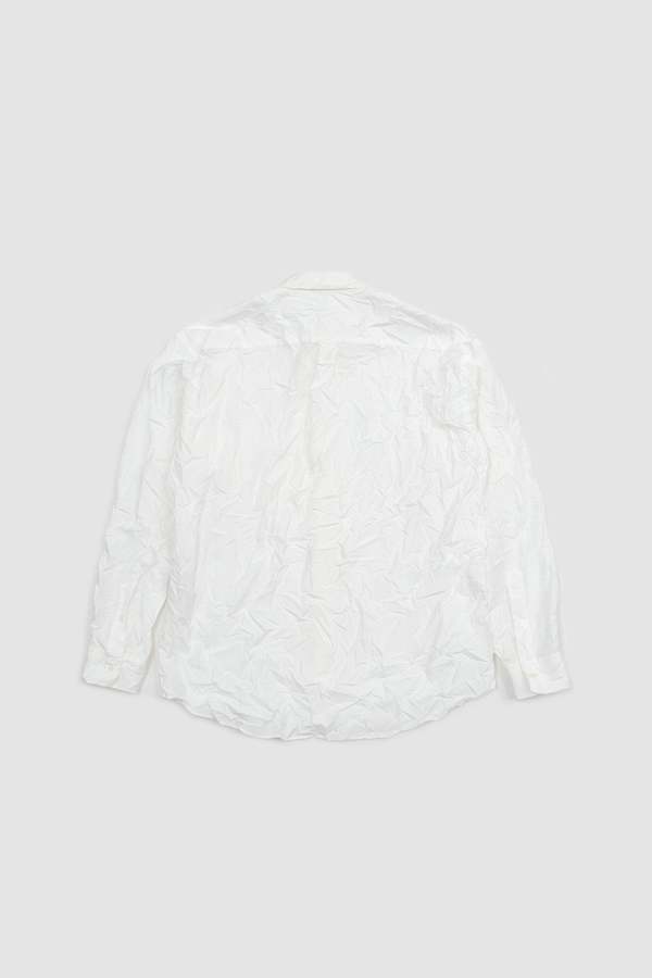 Auralee Wrinkled Washed Finx Twill Shirt - White | Garmentory
