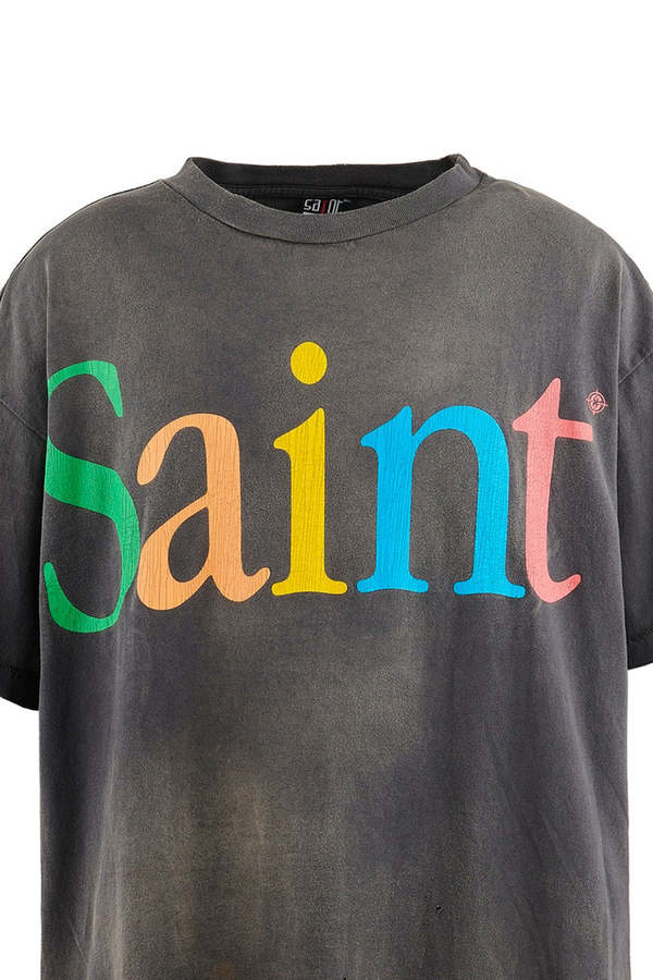 SAINT Mxxxxxx COLOFUL SAINT Tシャツ　Lサイズ SAINT Mxxxxxx]SS TEE/COLOFUL SAINT/BLACK(SM-YS8-0000-001