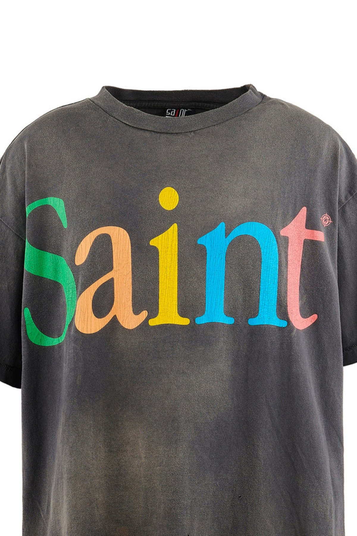 Saint Mxxxxxx Colorful Saint Short Sleeve T-shirt - Black | Garmentory