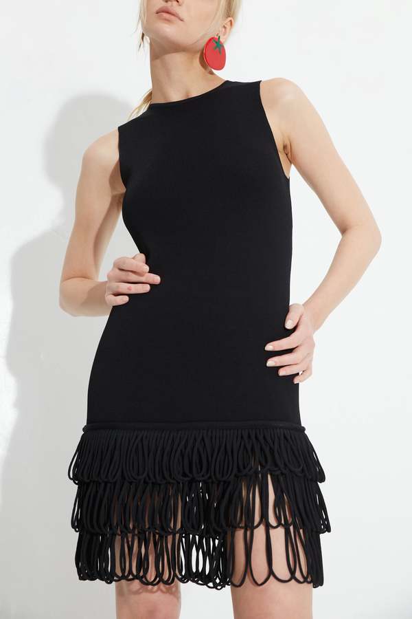 imported knit dress Varley Florian Knit Dress In Green