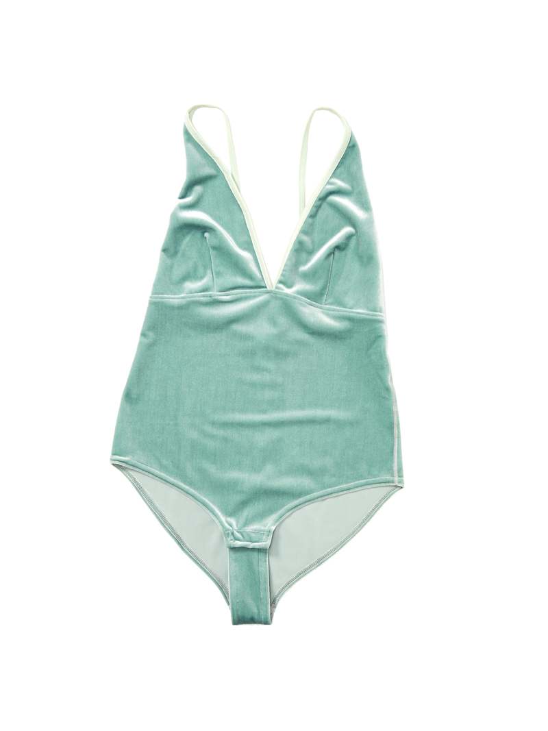 SIMONE WILD velvet レオタード pistachio SIMONE WILD velvet レオタード pistachio