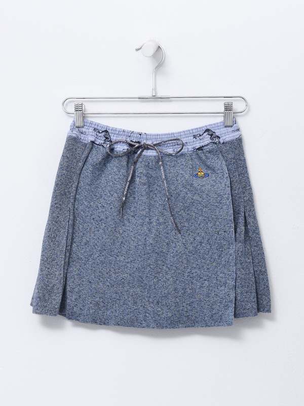 Vivienne Westwood BEA KILT skirt - BLUE TWEED