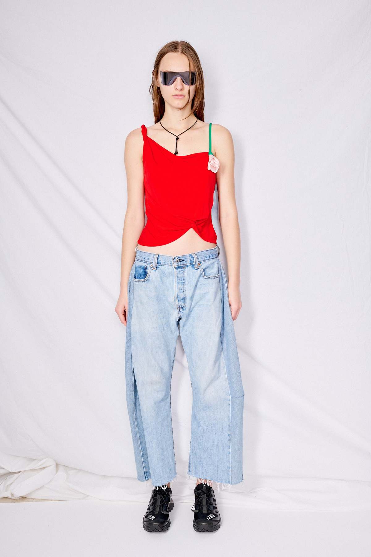Sandy Liang Wexford Top - Red | Garmentory