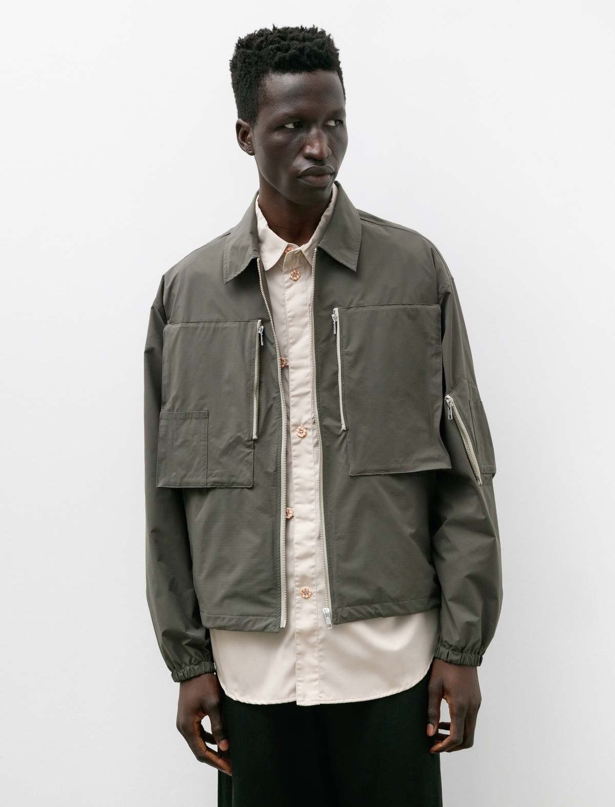 Phingerin Float Pocket Top Jacket - Grey | Garmentory