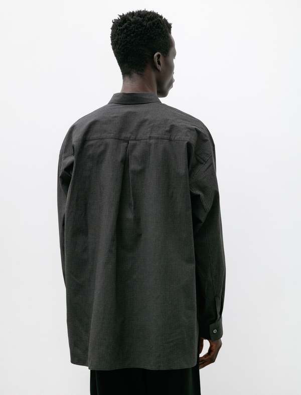 Polyploid Shirt Jacket C - Black Check | Garmentory