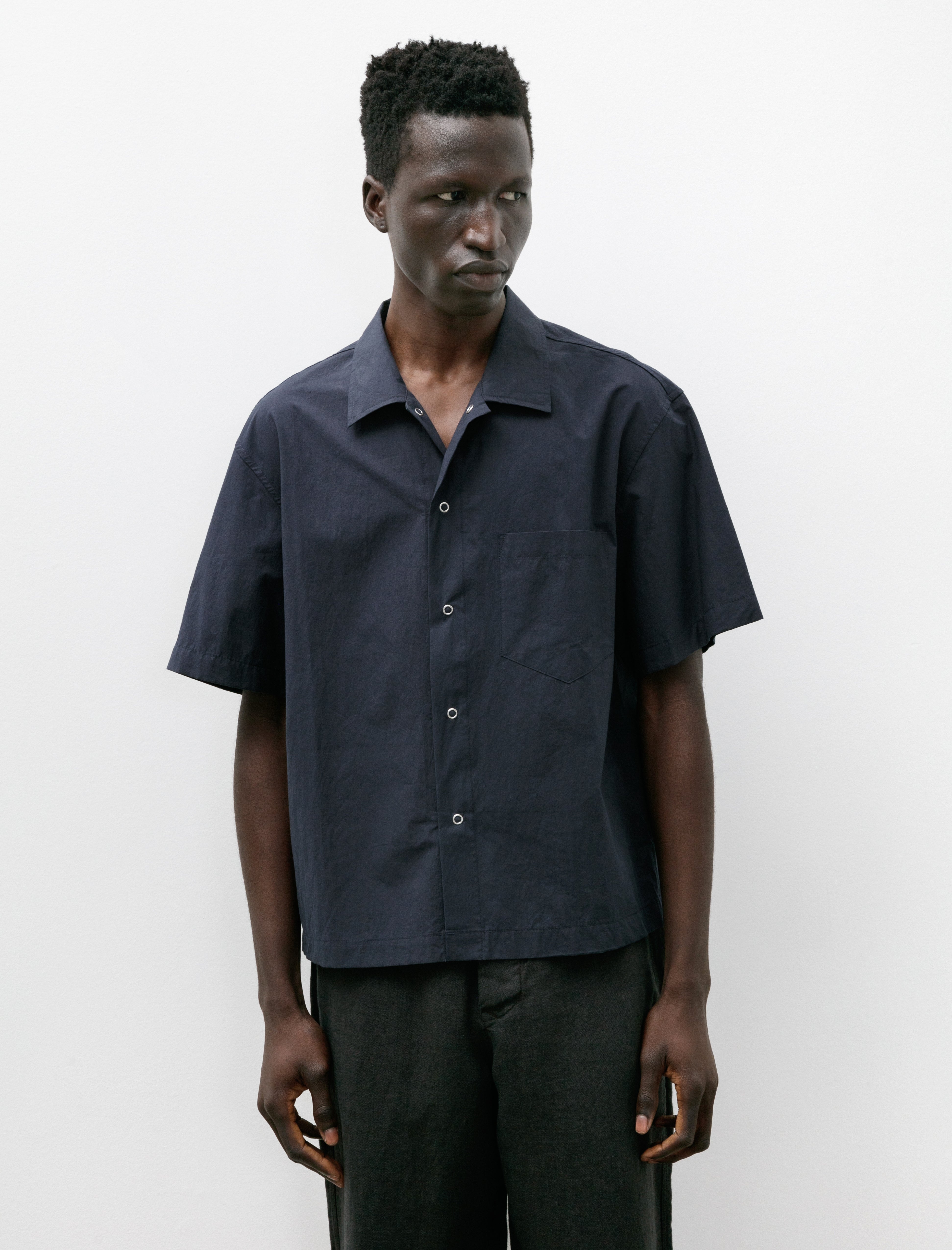 James Coward Sundown Shirt - Navy Typewriter | Garmentory