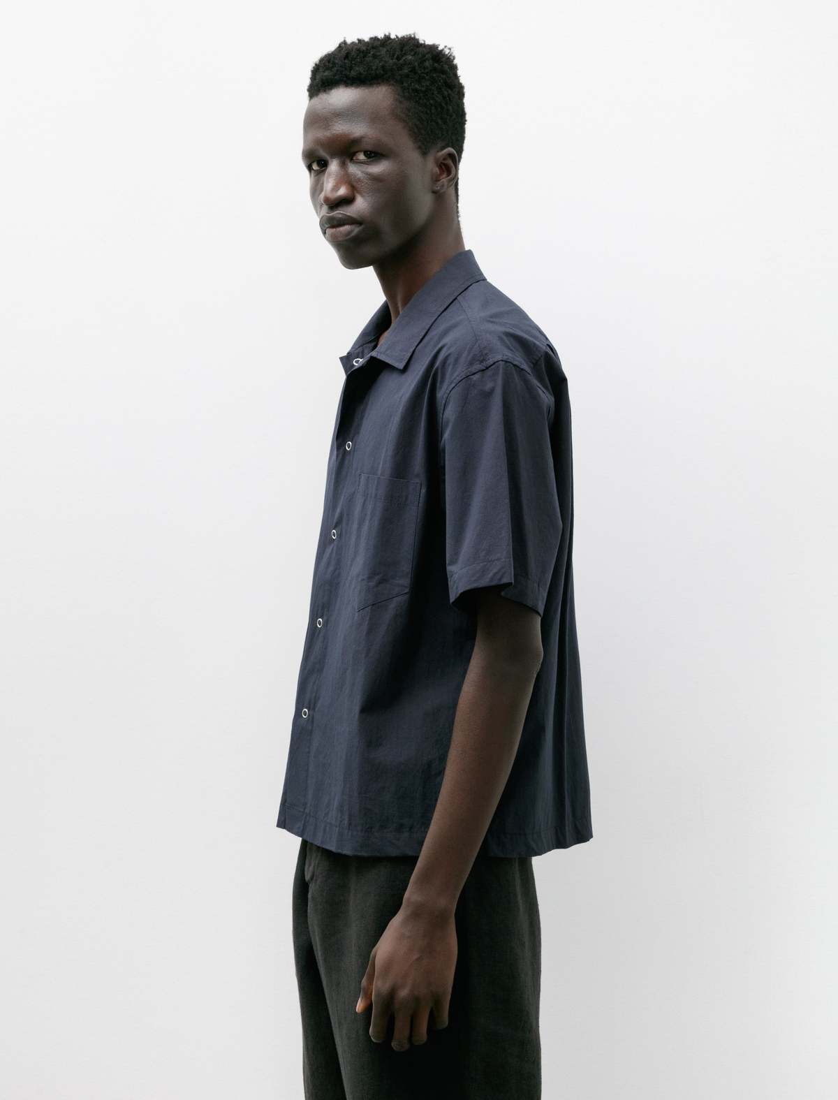 James Coward Sundown Shirt - Navy Typewriter | Garmentory