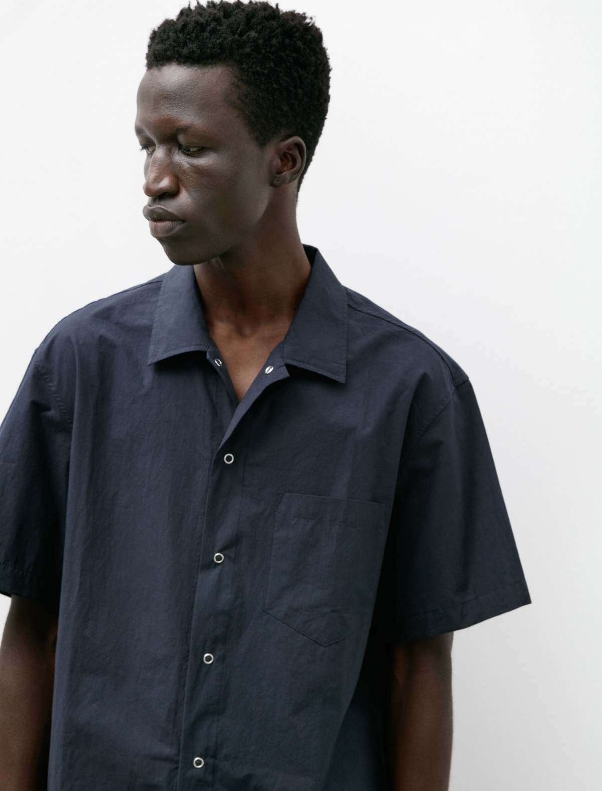 James Coward Sundown Shirt - Navy Typewriter | Garmentory