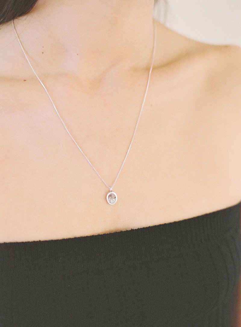 Inlay Signet Pendant Necklace on Garmentory