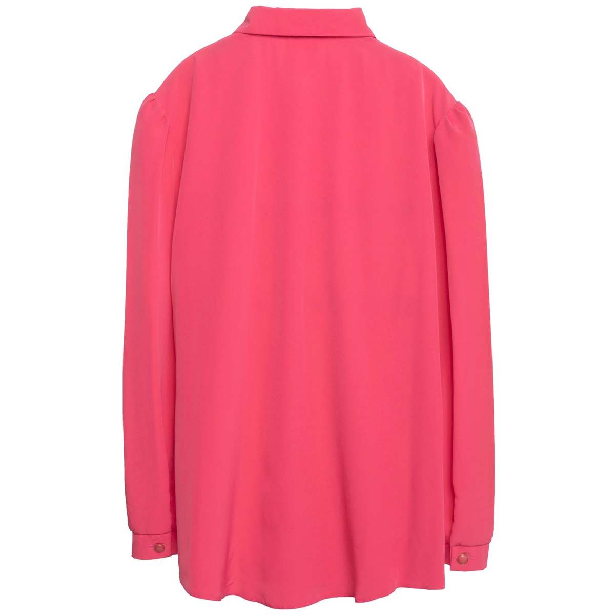 VAN ICH (Germany) Satin Weave Eased Peasant Sleeve Blouse Rhodonite : L - Image 7 of 8