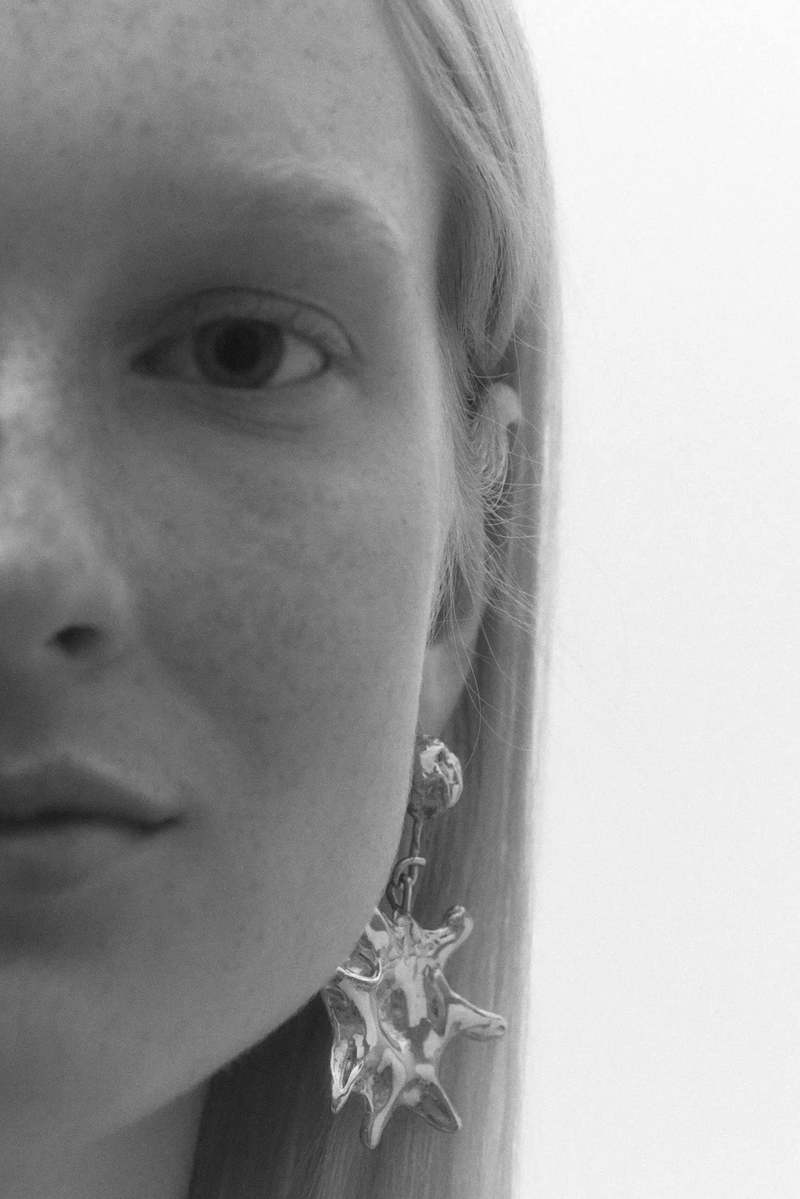 Simuero Gold Astro Earrings