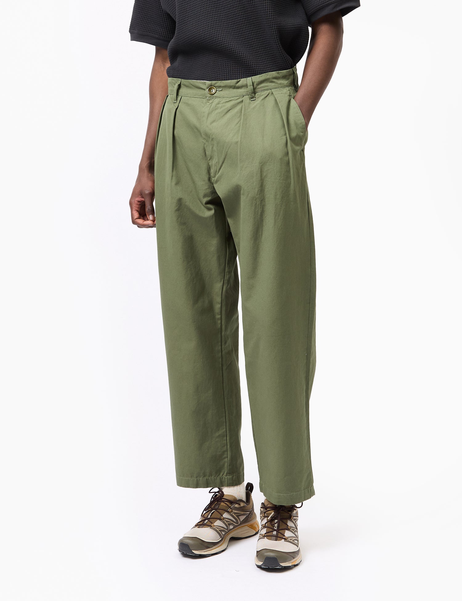Service Works Twill Part Timer Pant - Olive Green | Garmentory