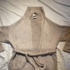Collared Open Tie Waist Chunky Cardigan - Thumbnail 3