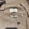 Collared Open Tie Waist Chunky Cardigan - Thumbnail 4