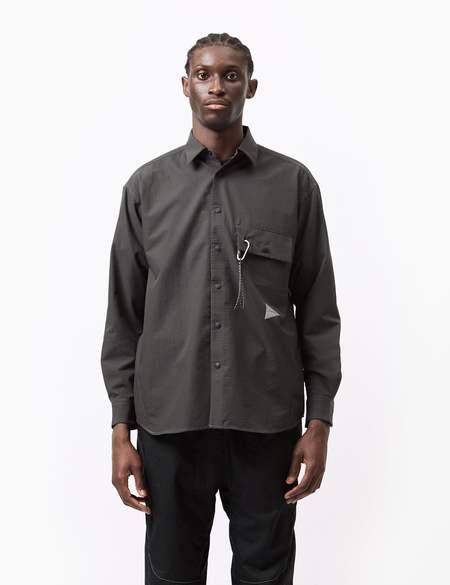 And Wander laser hole over dry short sleeve shirt - White | Garmentory