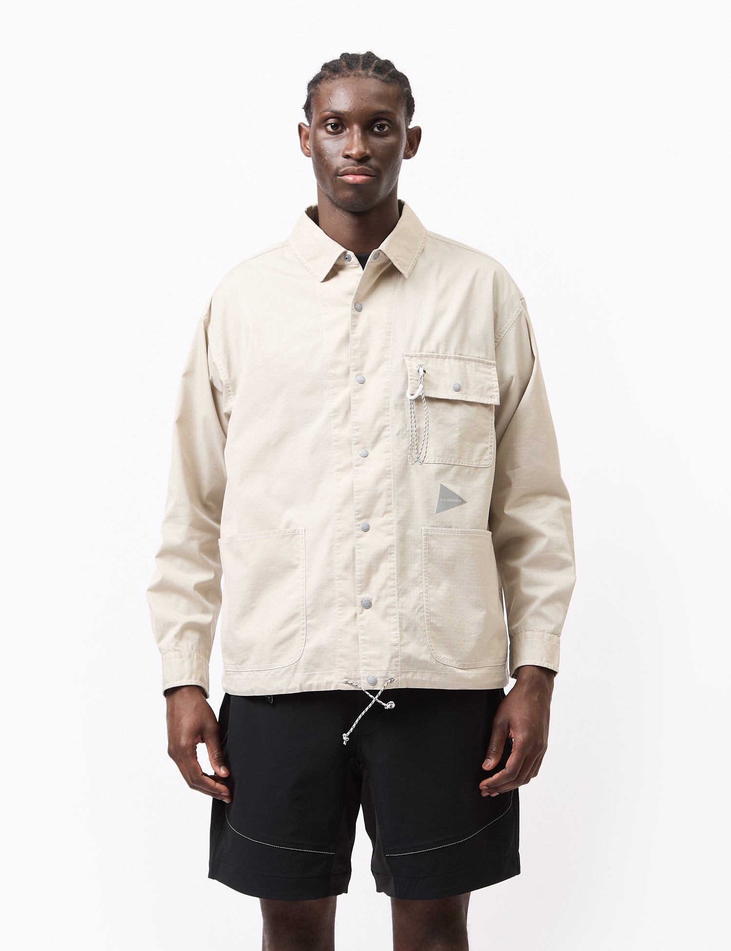 and Wander Dry Rip Shirt Jacket - Beige | Garmentory