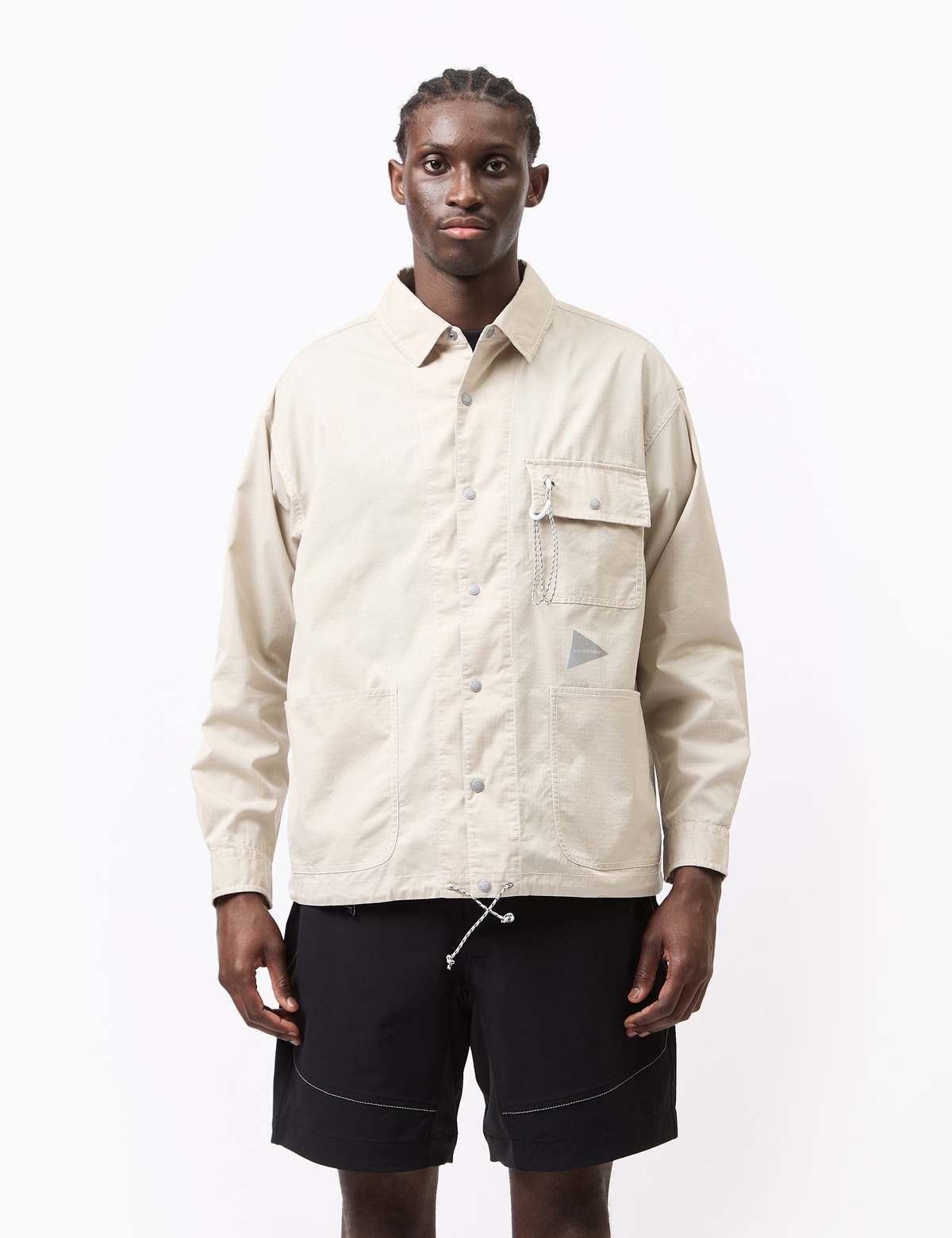 And Wander Dry Jersey Printed Pattern T-Shirt - Off-white