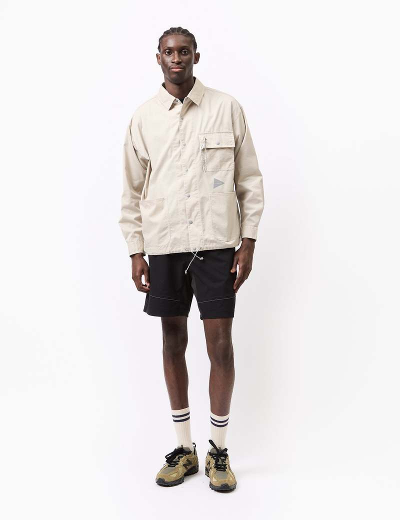 アンドワンダー　dry rip shirt jacket And Wander Dry Rip Shirt Jacket Navy – Frans Boone Store