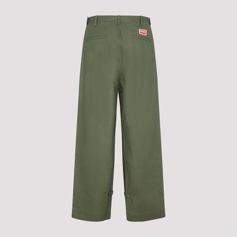 Kenzo Oversized Straight Pants - Dark Khaki | Garmentory