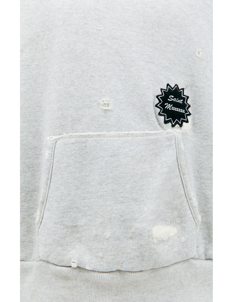 Saint Mxxxxxx Destroyed Hoodie | Garmentory 