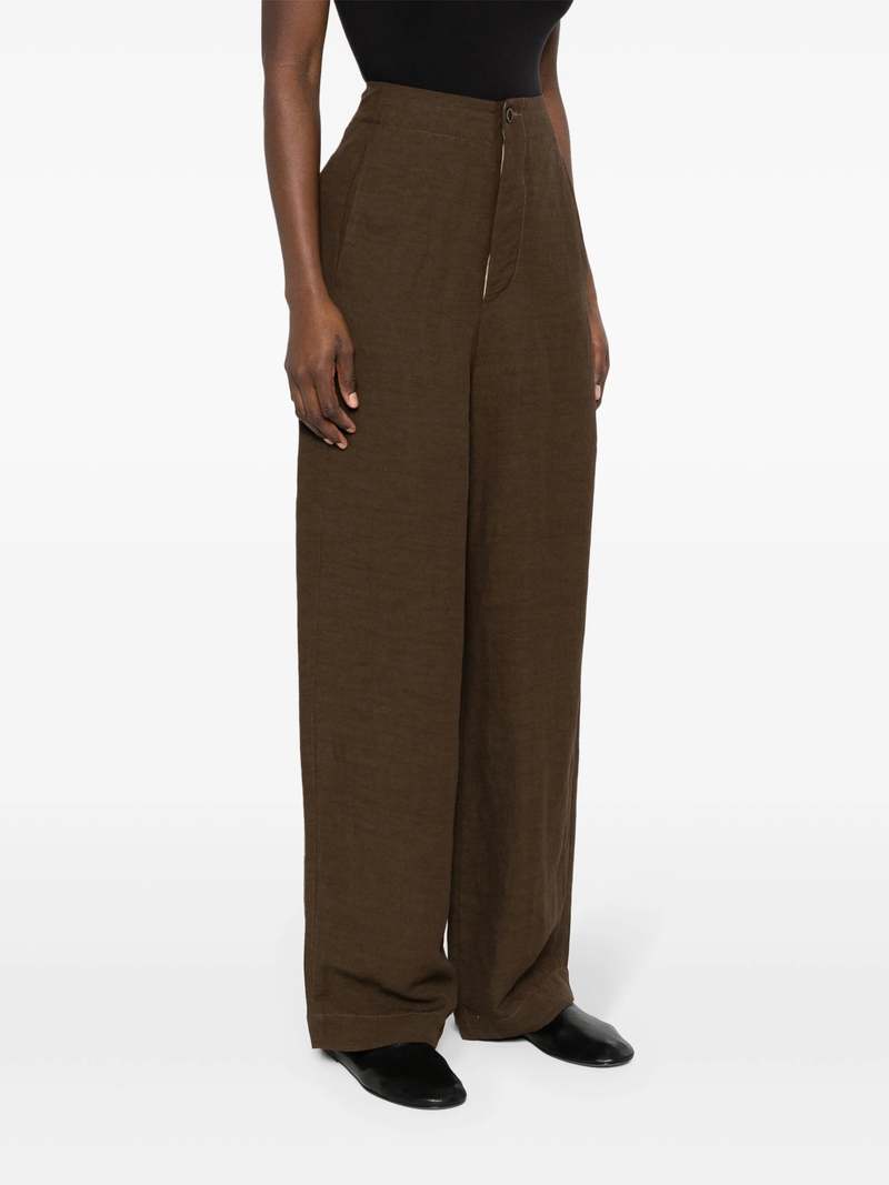 パンツ UMA WANG Woman Pants Brown UW3016 UW50 UMA WANG - Women Poetic Pants – Atelier New York