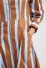 Aston Studio Blaze Dress - Cigar/Azure Stripe  - Thumbnail 5