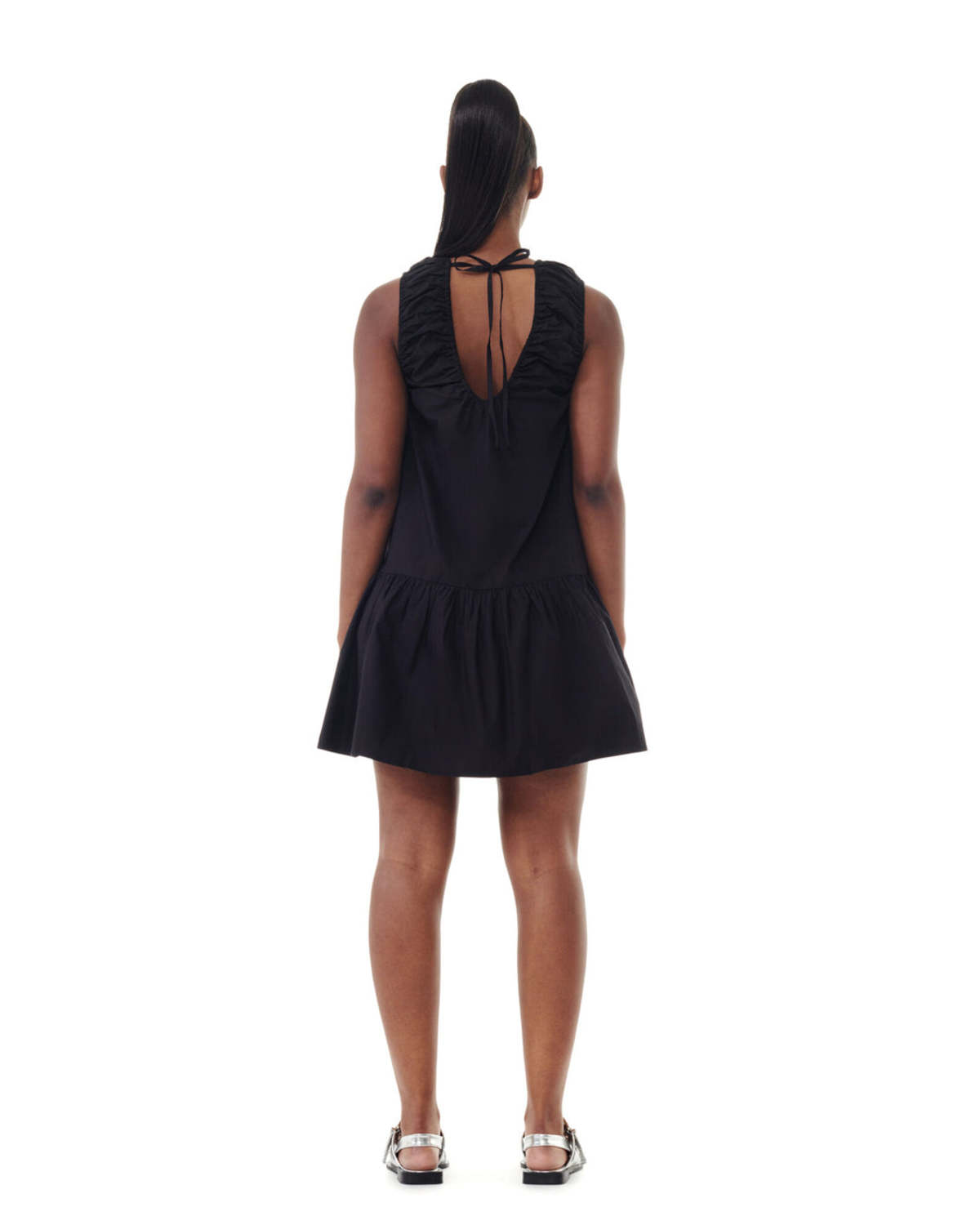 Cotton Poplin Mini Dress